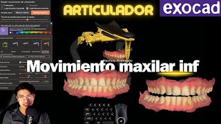 💥exocad Movimiento articulador virtual maxilar inferior💥 [upl. by Latsyrk753]