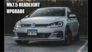 Mk75 GTI Facelift Headlight Install [upl. by Chong]