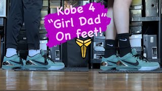 Kobe 4 “Girl Dad” On Feet  Sizing [upl. by Mctyre]