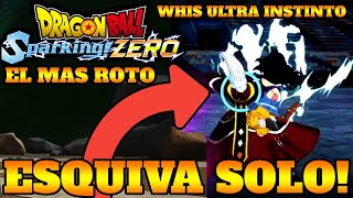 DRAGON BALL SPARKING ZERO WHIS ULTRA INSTINTO ESQUIVA SOLO EL PERSONAJE MAS ROTO DEL JUEGO [upl. by Eerehc389]