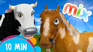 Cows and Horses Songs Mix  Kids Songs amp Nursery Rhymes [upl. by Stimson182]