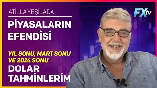 Piyasaların Efendisi Yıl Sonu Mart Sonu ve 2024 Sonu Dolar Tahminlerim  Atilla Yeşilada [upl. by Tioneb210]