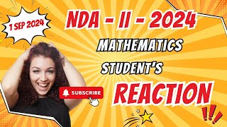 NDA II 2024 Exam Analysis 🔥 NDA Answer key Mathematics Live Paper Discussion Cavalier Delhi [upl. by Limemann]