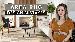 COMMON INTERIOR DESIGN MISTAKES  How to Fix Them  Area Rugs Dos and Donts [upl. by Rockel180]