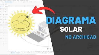 Como fazer Diagrama Solar no Archicad [upl. by Idnim884]