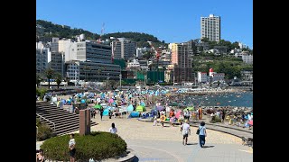 Summer in Japan Atami Water Park at Sun Beach [upl. by Nwahsid890]