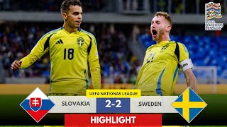 Slovakia 22 Sweden Strelecs Brace Secures Draw in a Thrilling Contest [upl. by Cheyney]