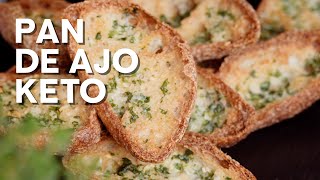 Receta Pan de ajo keto casero y fácil [upl. by Enomsed685]