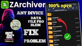 Cant use this folder problem fix  Zarchiver data file problem fix  android 14 data folder access [upl. by Jermyn528]