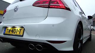 GOLF 7 14 TSI R LINE LOOK EXHAUST SOUND SPORTUITLAAT UITLAAT  BYPASS MAXIPERFORMANCE NL [upl. by Aliuqehs]