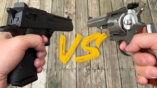 Desert Eagle 50 AE vs 44 Mag Not Even Close [upl. by Korwin]