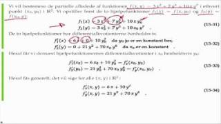 Eksempel Partiel Differentiation [upl. by Roselane]