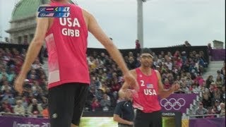 Beach Volleyball Mens Quarterfinals  Latvia v USA Full Replay  London 2012 Olympics [upl. by Ardnekat229]