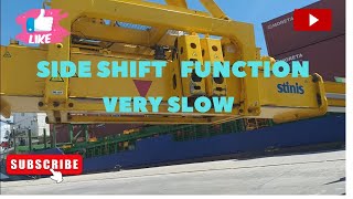 Spreader Stinis Twin lift  Side shift very slow function  Solved [upl. by Nizam]