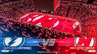 Tampa Bay Lightning vs New Jersey Devils 2252024 NHL 24 Gameplay [upl. by Hakon191]