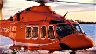 ORNGE Air Ambulance Landing CLOSEUP Taxi and Engine Shutdown at Ottawa Airport YOW [upl. by Sokram744]