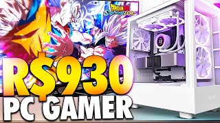 MELHOR PC GAMER BARATO DE R930 PRONTO PRA JOGOS RODA DRAGON BALL SPARKING ZERO E MUITO MAIS [upl. by Lewan]