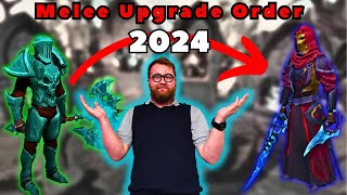 OPTIMAL Melee Upgrade Order Guide 2024 Runescape 3 gamingvideos gaming guide [upl. by Initof]