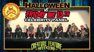 Halloween VS Friday the 13th Celebrity Panel Creature Feature Weekend 2022 [upl. by Eimerej]