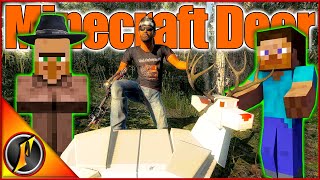 Hunting Minecraft BLOCKTAIL DEER  Is That Steve  theHunter Classic [upl. by Remlap]