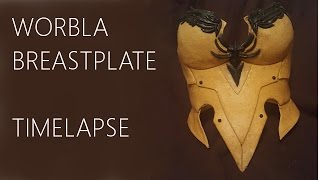 Worbla breastplate  Timelapse [upl. by Anailil]