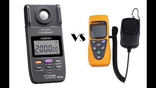 Lux meter HIOKI FT 3425 VS Light meter FLUKE 941 [upl. by Lavinie]