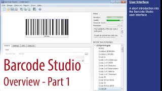 Barcode Maker Software  Barcode Studio 1 [upl. by Kalam]