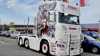 300  Scania S560 Sparta Truck  Spedition Eisinger [upl. by Delastre]