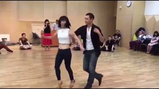 Taku amp Rie  Salsa demo Fragilidad 20170924 [upl. by Zoilla]