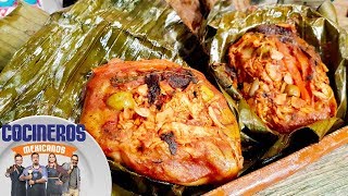 Receta Tamales chiapanecos  Cocineros Mexicanos [upl. by Alrahs815]