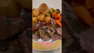 Roast lamb for dinner with vegetables [upl. by Hezekiah]