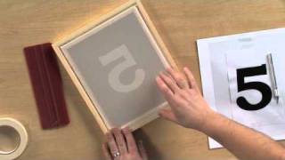 How to Screen Print Using the Stencil Technique [upl. by Ponton]