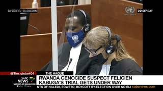 Rwandan genocide suspect Felicien Kabuga pleads not guilty at UN court [upl. by Nosnek]