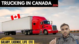 TRUCK DRIVER LIFE IN CANADA 2024  MONTHLY SALARY OF TRUCK DRIVER IN CANADA   Vipankataria [upl. by Yatzeck739]