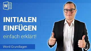 INITIALEN einfach erklärt  Lerne Microsoft Word ✅ [upl. by Snodgrass]