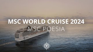 WORLD CRUISE 2024 A BORDO DE MSC POESIA [upl. by Paviour]