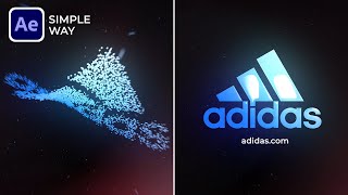 After Effects Tutorial Particles Logo amp Text Animation  Simple Way  No Plugin [upl. by Lemart]