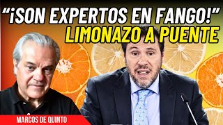 El ‘limonazo’ de Marcos de Quinto a Óscar Puente por sus barrabasadas “Son expertos en fango” [upl. by Werby]