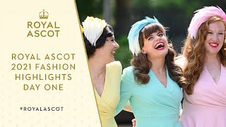 Royal Ascot Fashion Highlights  Opening Day 2021 [upl. by Rot]