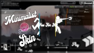 Free For All 11  UNIQUE Stick Fight Themed MINIMALISTIC osu Standard SKIN [upl. by Sternlight]