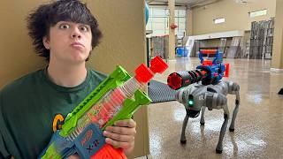 Ethan has a Big Problem With a AI Robot Dog Security Bot [upl. by Gamages]