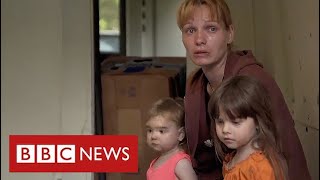 Frontline report terrified civilians flee Russian advance in eastern Ukraine  BBC News [upl. by Lleral]