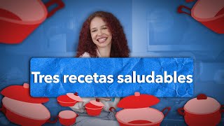 Tres recetas SALUDABLES con pollo FÁCILES y RÁPIDAS 😍 [upl. by Kcirdahs]