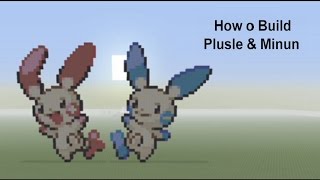 Minecraft Tutorial  Plusle amp Minun Pokemon [upl. by Niki607]