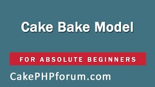 CakePHP 254 Basics Tutorial for Beginners  Blog Application  08  Baking Topic Model [upl. by Emmett]