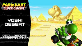 Mario Kart Super Circuit GBA  Yoshi Desert  Oscilloscope Deconstruction [upl. by Blanch]