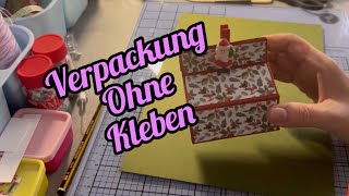 Verpackung ohne Kleben  Maßenproduktion  Weihnachtsverpackung  Anleitung [upl. by Paynter998]