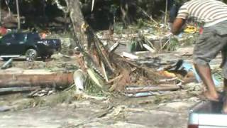 Samoa Tsunami Damage Lalomanu 2009 [upl. by Angelita]