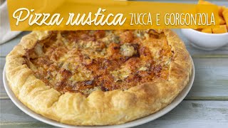 PIZZA RUSTICA ZUCCA E GORGONZOLA Ricetta Facile  BuonIdea SHORTS [upl. by Mandell]