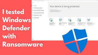 Windows Security ransomware protection tested with Malware [upl. by Neona]